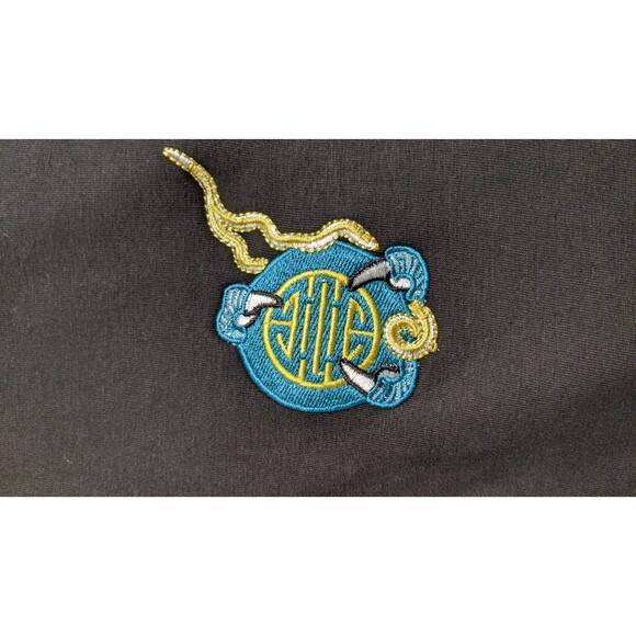 NWOT~Japanese Clothing Blue Dragon Embroidered Hoodie Size Large - Picture 10 of 11